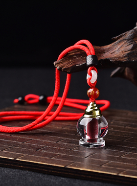 朱砂挂件手机链嘎乌盒随身钥匙扣