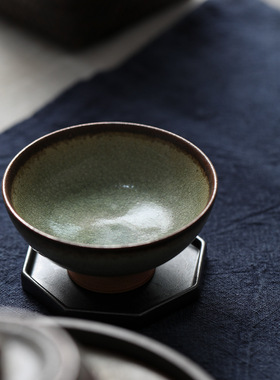 景德镇窑变茶杯志野烧纯手工火烧云单杯复古志野陶瓷主人杯品茗杯