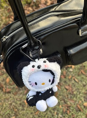 可爱帕恰狗头套kitty包包挂件女生钥匙扣装饰玩偶小公仔挂饰