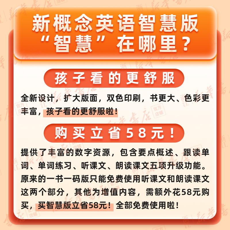 新版新概念英语1（智慧版）英语初阶学生用书教材练习册共两册朗文外研社英语扫码听音频小学教辅启蒙英语零基础自学入门听力训练 - 图0