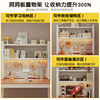 Desktop storage shelf office desk multi-layer bookshelf iron table student computer desk storage hole board bookshelves
