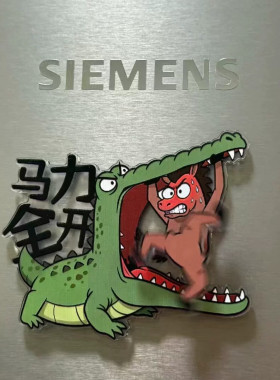 新款马拉个币磁吸旋转冰箱贴周边家俱装饰恶搞抽象小马趣味小礼物