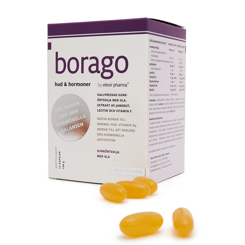 瑞典borage琉璃苣油dhea荷尔蒙胶囊 ElexirPharma海外月见草油