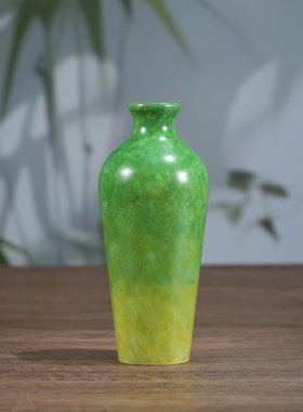 黄铜摆件《春色满园》铜工艺品家用客厅桌面 插花干花花瓶装饰品