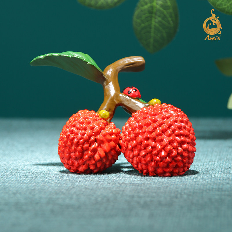 铜摆件《红利》家居办公书房桌面装饰摆件仿真荔枝饰品长安的荔枝,淘宝优惠券,粉丝福利购,淘宝优惠卷