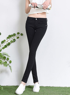 Women's high waisted jeans, tight pencil pants女牛仔裤铅笔裤