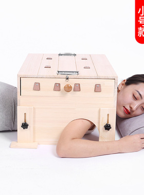 好灸师大号艾灸箱 木质全身温灸养生箱 腹部背部艾灸器具