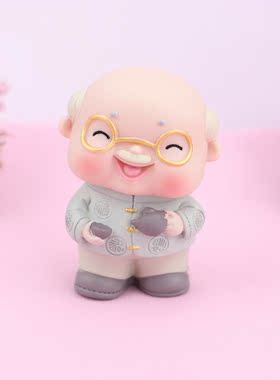 创意可爱老头太烘焙蛋糕