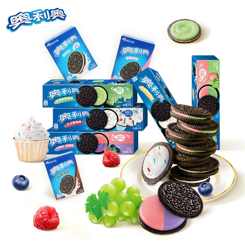 亿滋奥利奥杨枝甘露儿童夹心饼干 圆兔食品夹心饼干
