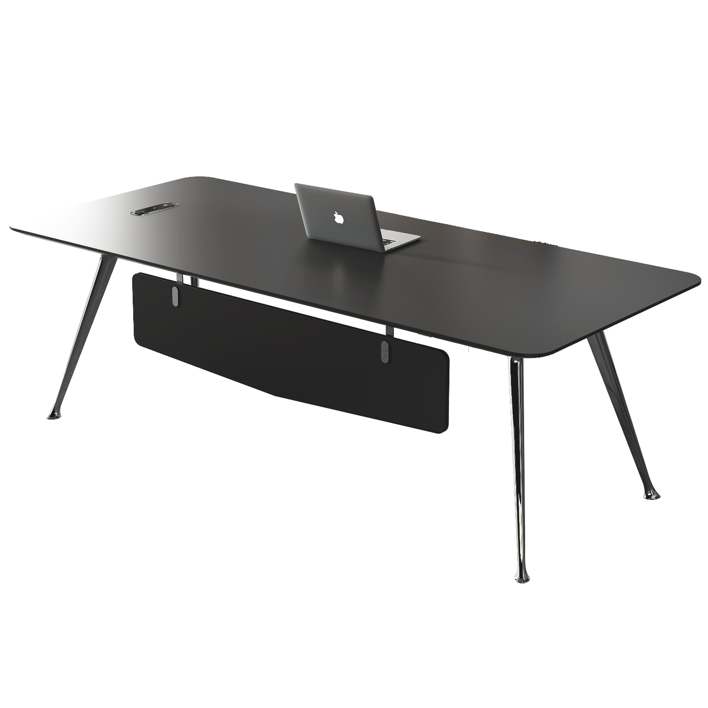 老板办公桌轻奢高级感极简小空间女式单人现代设计师款主管经理桌 - 图3