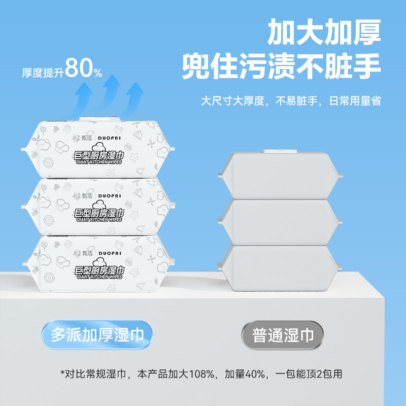 厨房湿巾纸去油去污家用油烟机强力清洁去油污湿纸巾加大加厚抹布,淘宝优惠券,粉丝福利购,淘宝优惠卷