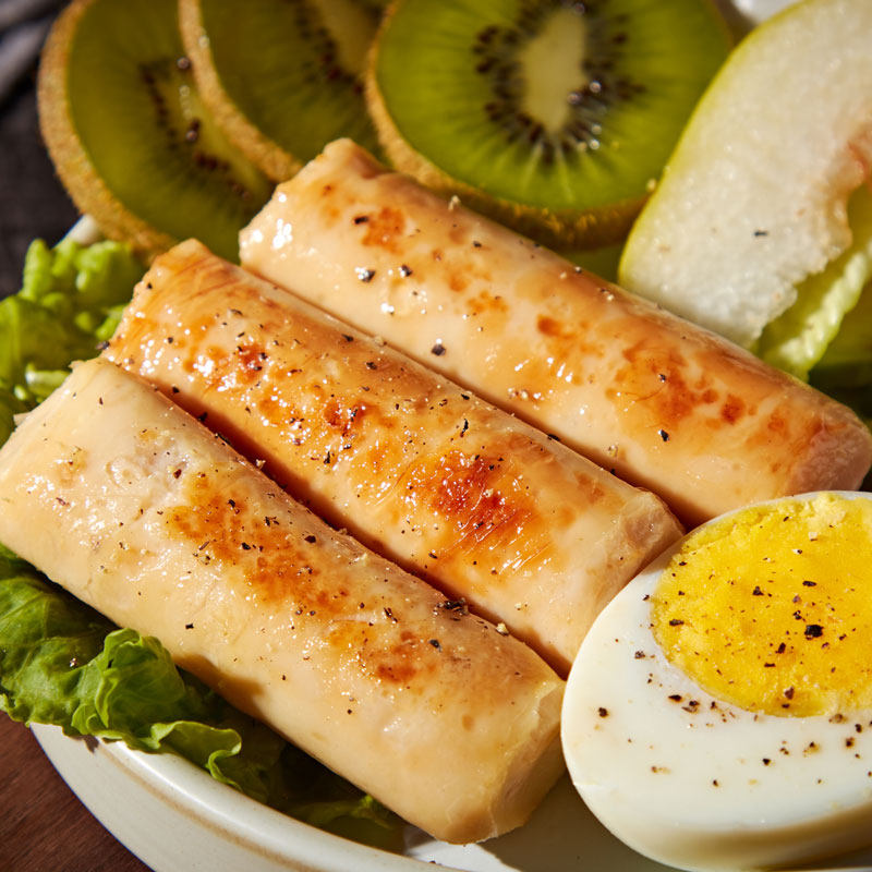 10根元气熊仔鸡胸肉肠健身即食零食 元气熊仔鸡胸