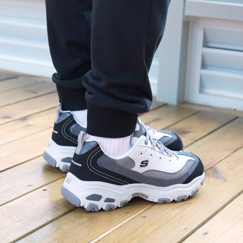 skechers冬季新品灯芯绒拼接运动鞋 斯凯奇上海跑步鞋