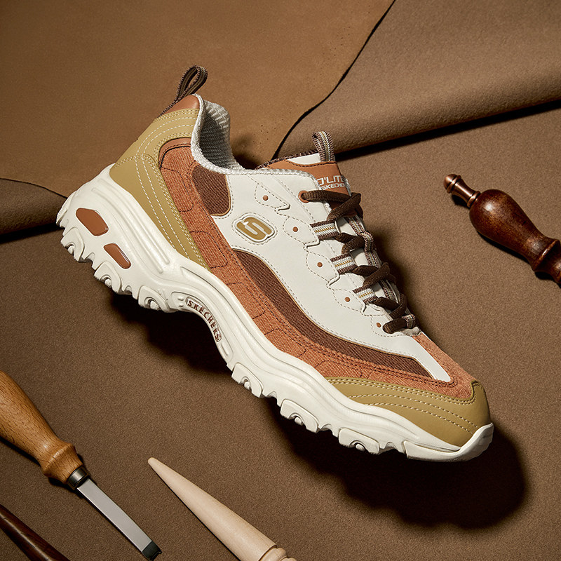 skechers冬季新品灯芯绒拼接运动鞋 斯凯奇上海跑步鞋