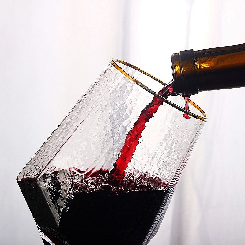 红酒杯水杯无铅创意葡萄酒杯高颜值金边高脚杯香槟杯钻石杯子礼盒,淘宝优惠券,粉丝福利购,淘宝优惠卷