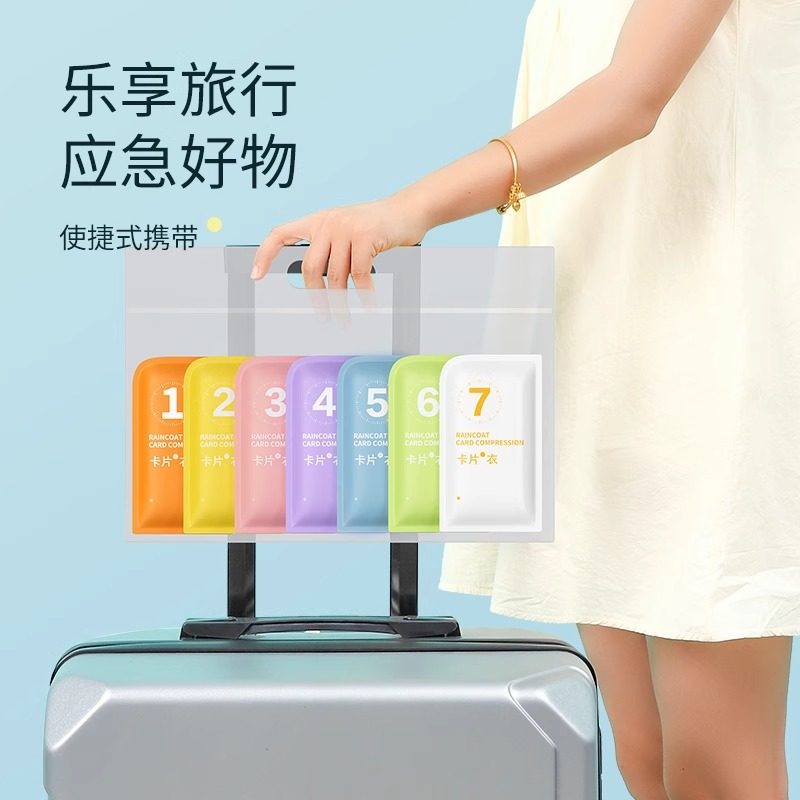 一次性雨衣长款全身压缩儿童成人大人便携防爆雨防水卡片雨披加厚,淘宝优惠券,粉丝福利购,淘宝优惠卷