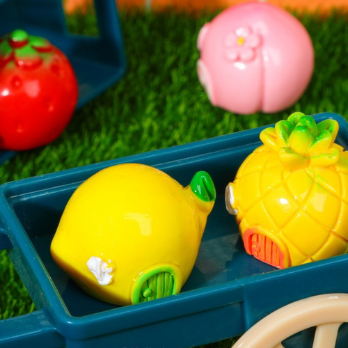 立体树脂DIY饰品水果小屋立体公仔钥匙扣挂件手机壳过家家配件 - 图1