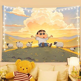 Crayon shin-chan background cloth anime cartoon cute hanging cloth dormitory wall decoration background room bedside layout painting