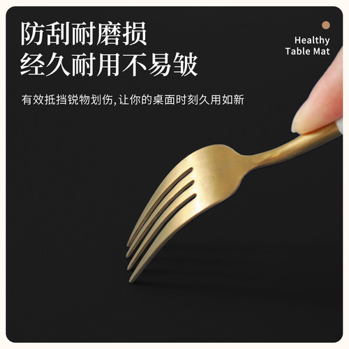 电视柜桌垫黑色餐边柜保护垫子鞋柜台面保护垫轻奢高级感酒柜桌布 - 图2