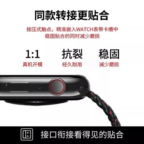 适用壹糖家手表带三代儿童血糖手表编织带磁吸卡扣二代智能手环可调节尼龙运动腕带2/3拉伸X300弹力替换表链 - 图1