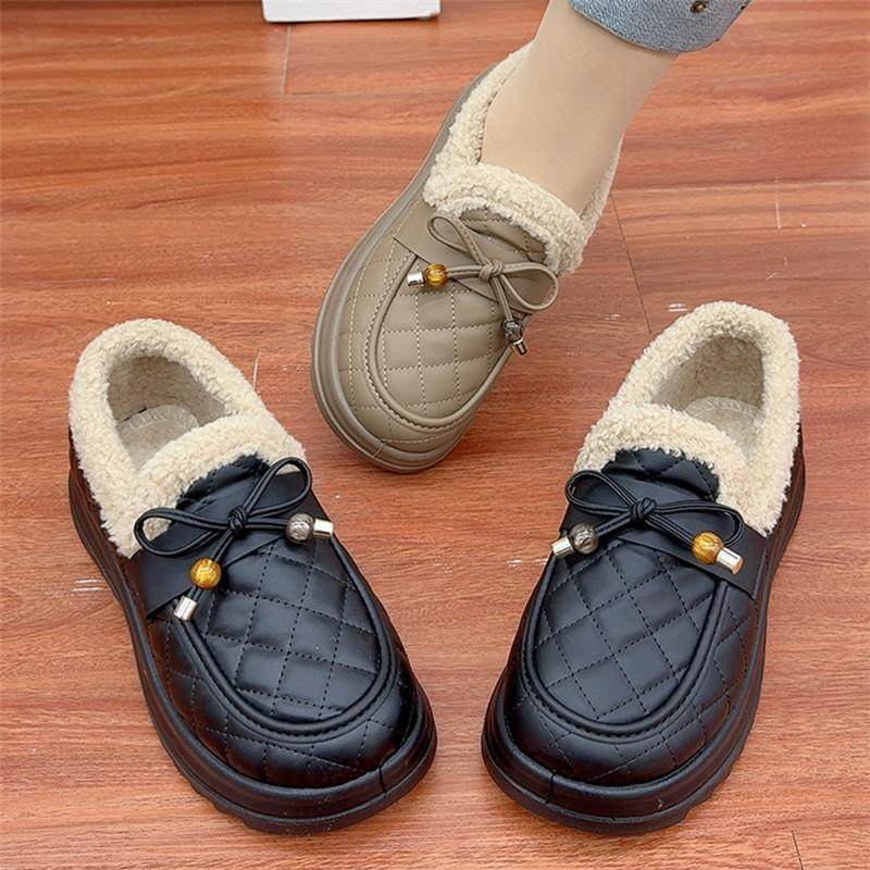冬季女棉鞋毛毛鞋厚底豆豆鞋加绒保暖外穿一脚蹬老北京棉鞋女,淘宝优惠券,粉丝福利购,淘宝优惠卷