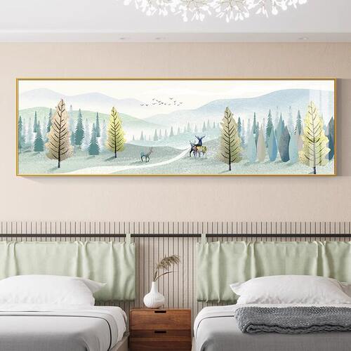 现代简约卧室装饰画床头画客厅沙发背景墙壁画北欧风房间挂画温馨 - 图1