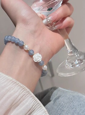 春夏珍珠琉璃甜美时尚女