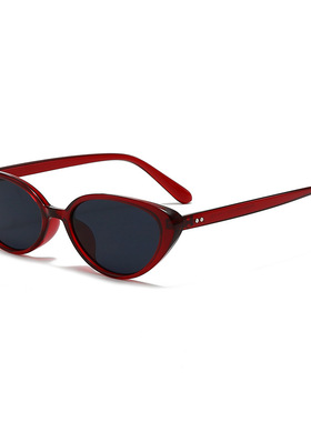 韩版猫眼三角形时髦墨镜女款潮