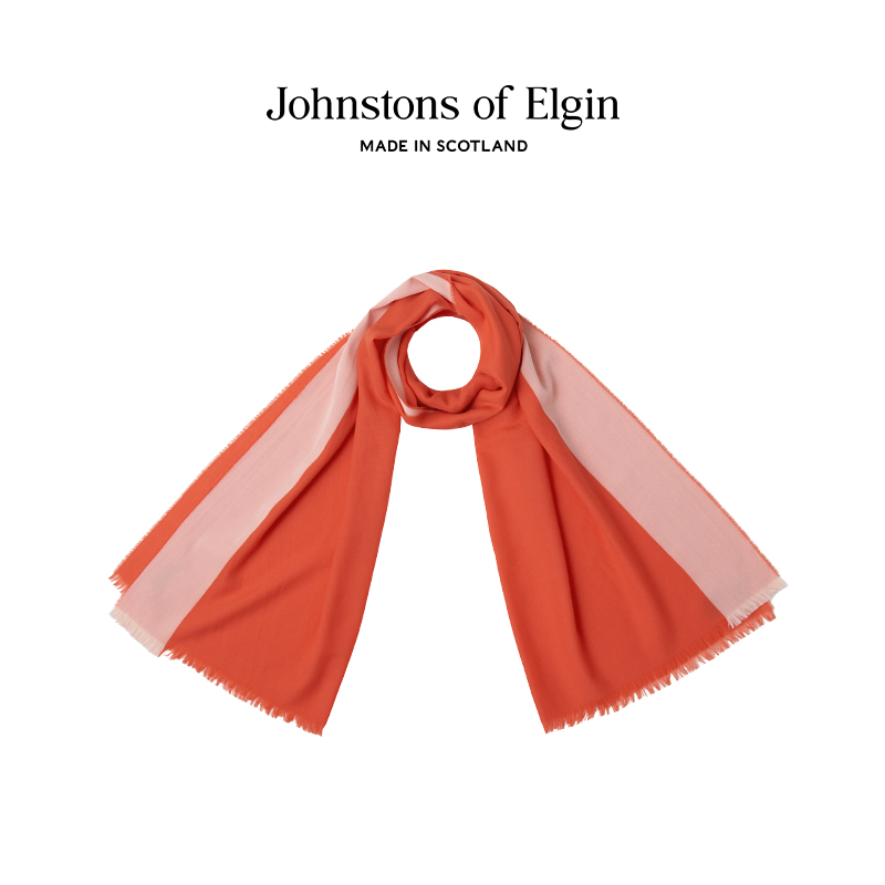 【春夏披肩】Johnstons of Elgin轻薄美利奴羊毛披肩外搭围巾礼盒 - 图3