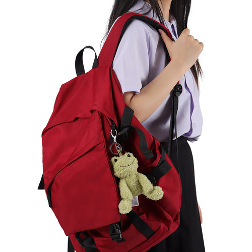 Apricot Lamb小青蛙书包挂件公仔女生钥匙扣可爱玩偶毛绒包包挂饰 - 图0