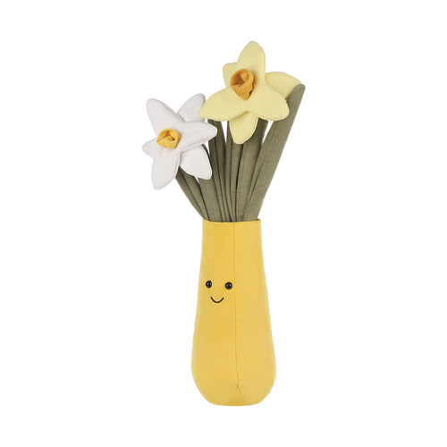 Apricot lamb水仙花瓶玩偶睡觉抱公仔毛绒玩具盆栽生日礼物女生 - 图2