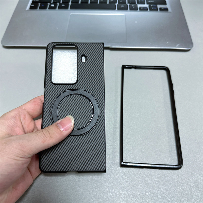 荣耀MagicVs3手机壳新款折叠屏碳纤维纹素皮硬壳适用HONORMagicVs3高端旋转支架时尚全包防摔超薄超薄保护套,淘宝优惠券,粉丝福利购,淘宝优惠卷