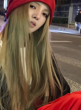 韩系红色针织堆堆帽显脸小包头帽