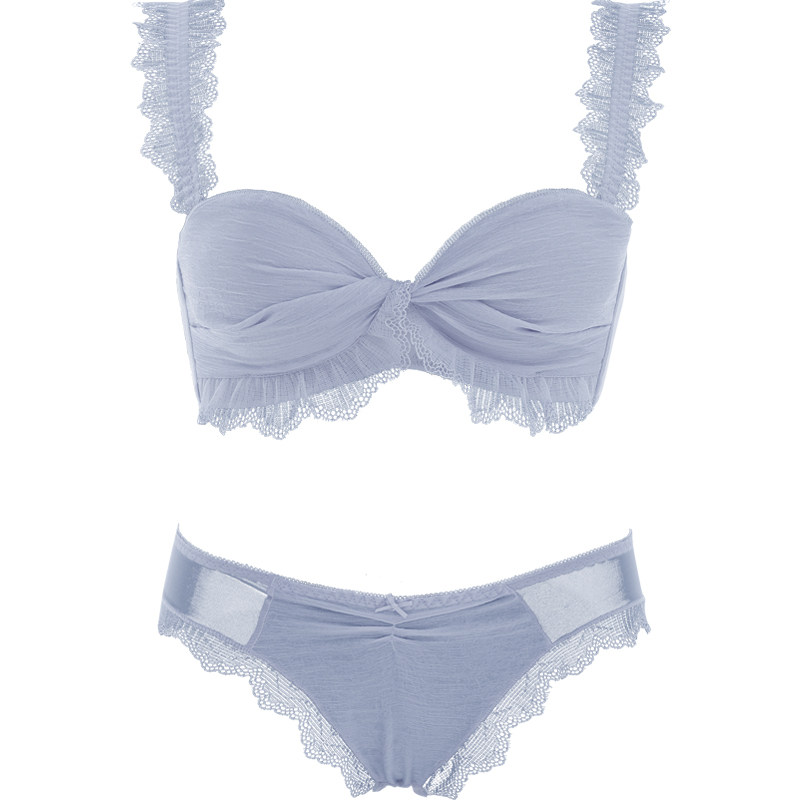 纯欲半杯女聚拢少女日系无钢圈内衣 两只蜜桃文胸