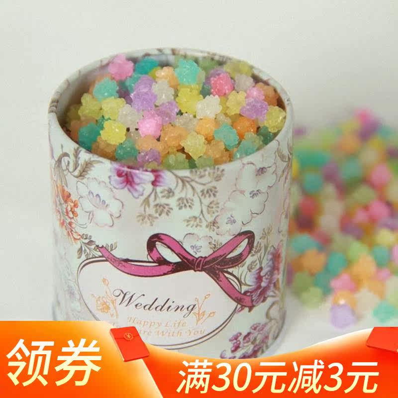 0g小铁罐装金平糖糖糖果花糖和风菓子砂糖