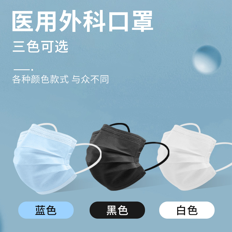 一呵成人醫用外科口罩滅菌型一次性醫療醫護級別三層防護透氣口罩_一呵旗艦店_醫療器械
