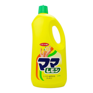 日本进口LION狮王妈妈柠檬蔬菜瓜果餐具浸洗剂洗洁精去油污2.15L