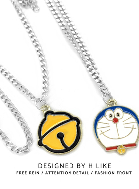 卡通铃铛卡通铃铛可爱项链吊坠女