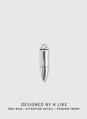 ins子弹吊坠潮情侣钛钢蹦迪项链