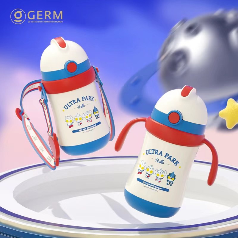 格沵GERM小马宝莉奥特曼儿童保温杯学生专用水杯吸管杯便携杯子,淘宝优惠券,粉丝福利购,淘宝优惠卷