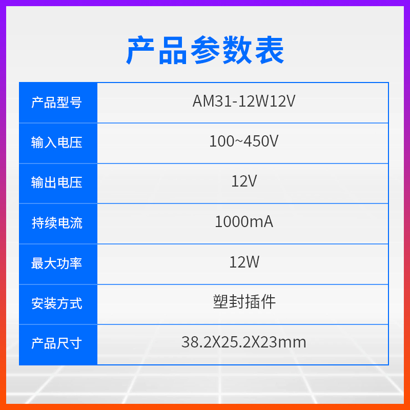 性高能380VAC-DC隔离降压开关电源模块85~450V转12V|DIP塑封插件-图1