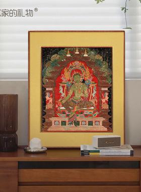 艺术家的礼物绿度母客厅装饰画