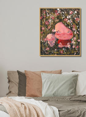 如花在野 | 构得艺术&贾伟签名限量版画玄关卧室装饰画高级感挂画