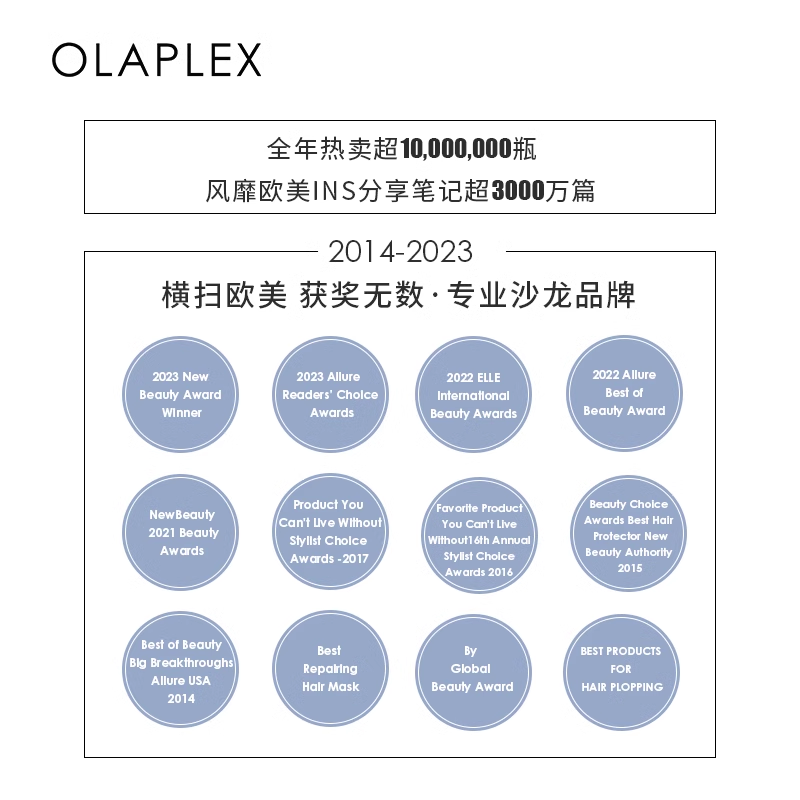 【代言人成毅】OLAPLEX欧拉裴5号护发素250ml*2改善毛躁干枯受损