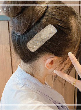 水钻发夹珍珠发卡甜美对夹发卡