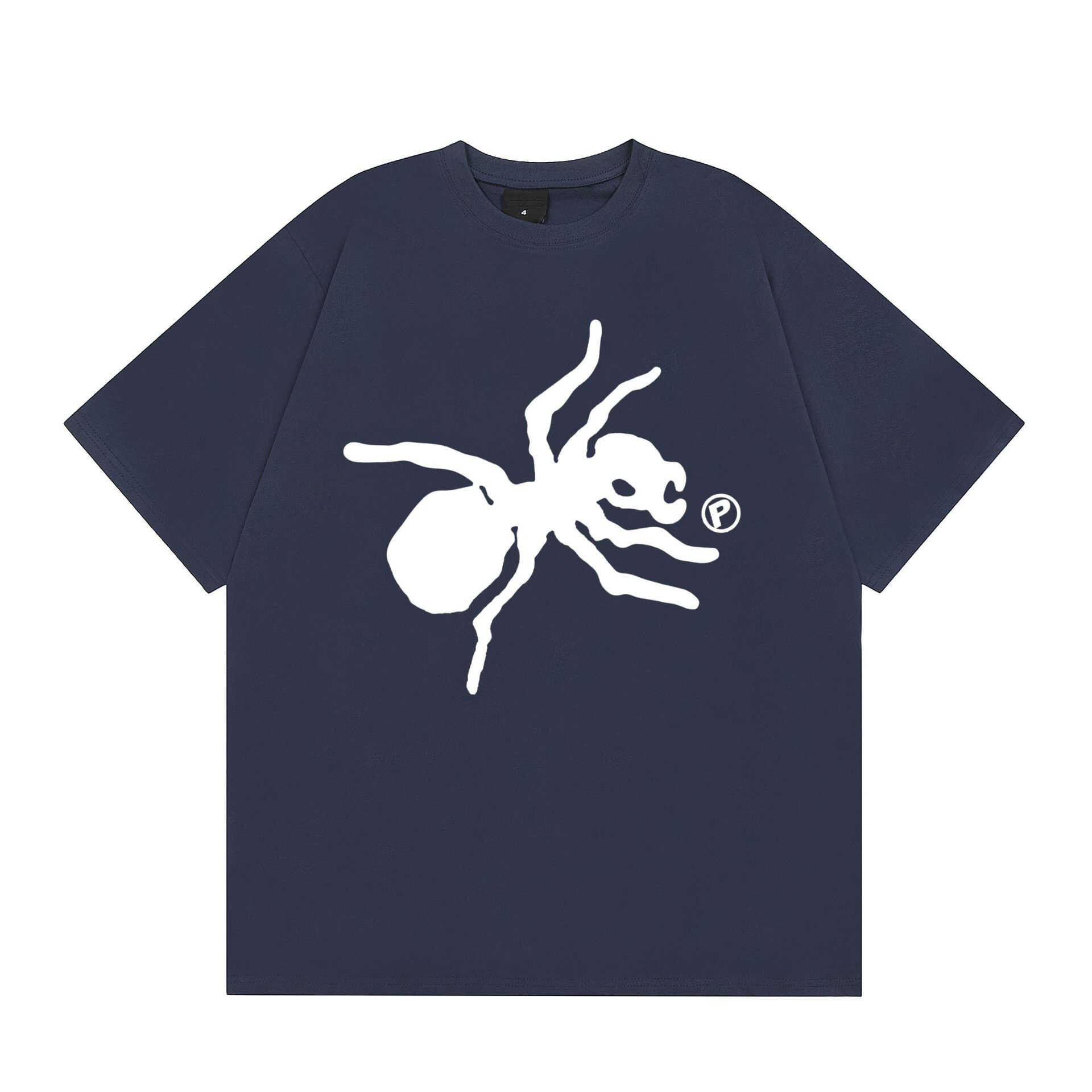 RASP美式街头印花卡通蜘蛛短袖t恤男女夏季男女宽松圆领体恤上衣 - 图2