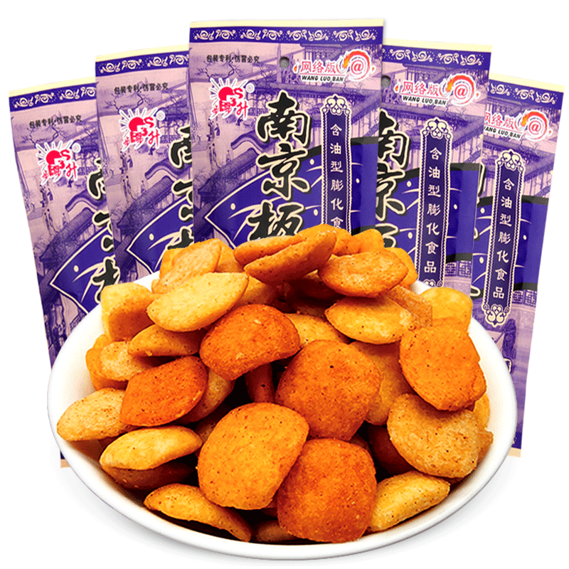 步步升南京板鸭味锅巴童年怀旧小零食小吃网红休闲食品网红解馋袋 - 图3