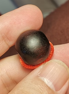 西藏元素18*31mm超大尺寸小叶紫檀老磨损款佛头三通锁骨链配饰款