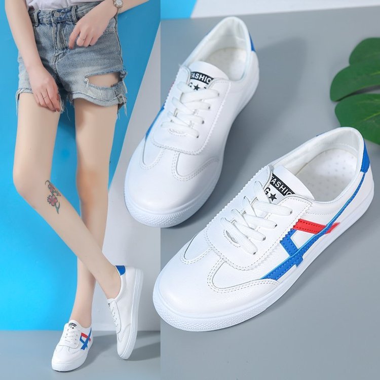 女网纱绑带平底橡胶休闲低跟帆布鞋 绎觉Polo衫