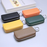 Маленькая ключница, маленький универсальный картхолдер с молнией для влюбленных подходит для мужчин и женщин, из натуральной кожи, 2 в 1